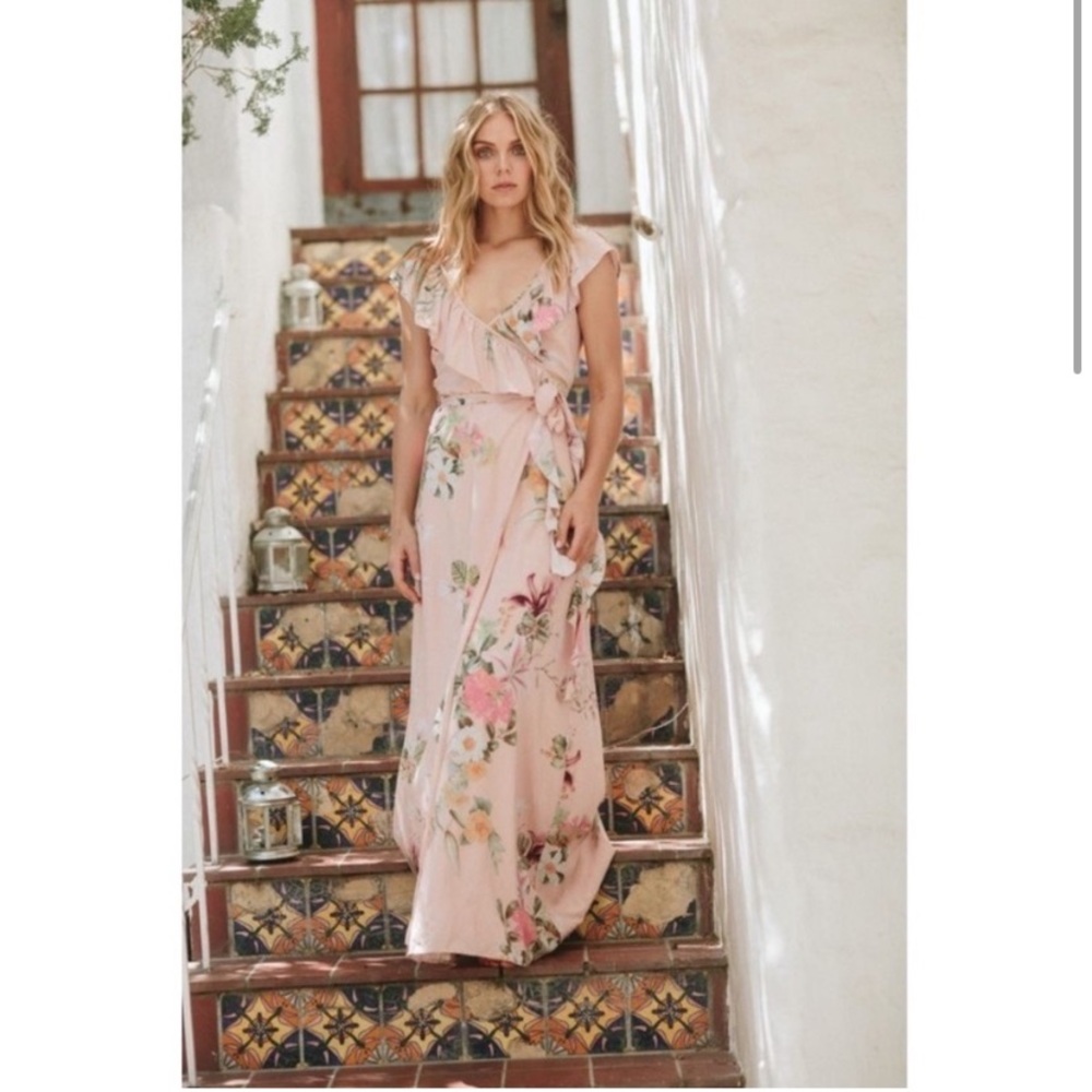 BHLDN Plum Pretty Sugar Blair Wrap Dress NWOT